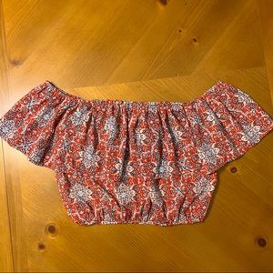 Hollister off shoulder crop top